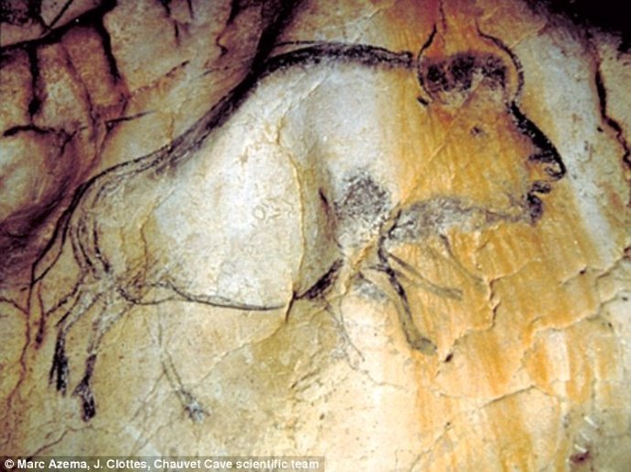 Pintura en movimiento de la cueva de Chauvet (Francia)