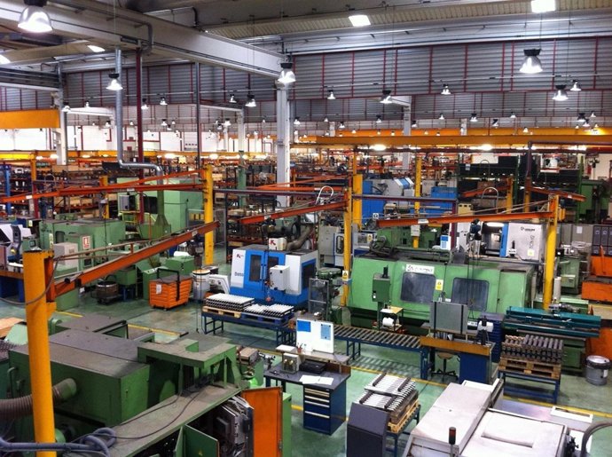 Interior de la planta de Schindler en Zaragoza