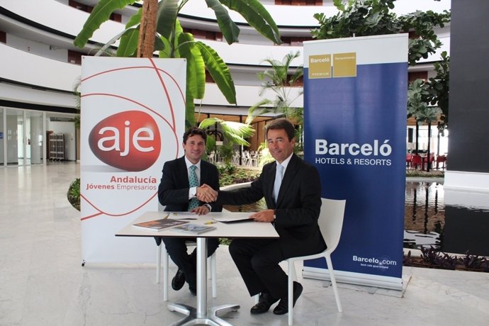 Convenio entre AJE y la cadena hotelera Barceló