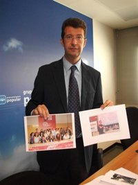 Ruiz (PP) presenta unas fotos para demostrar que el PSRM "está detrás de la algarada universitaria"