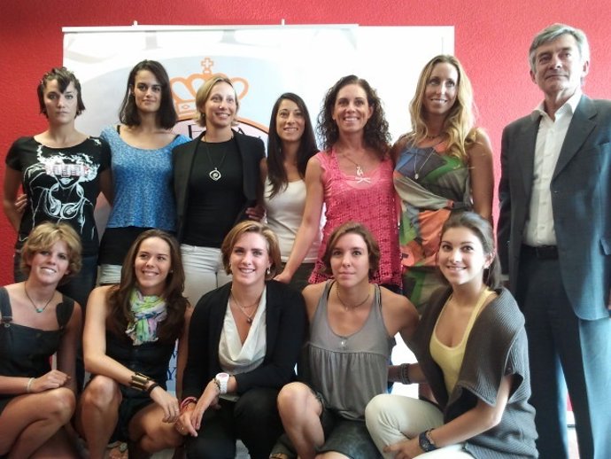 Fernando Carpena, Mengual, Andrea Fuentes, Ana Montero, natación sincronizada