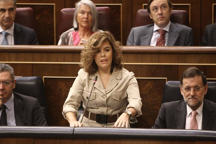 Soraya Sáenz de Santamaría en el Congreso
