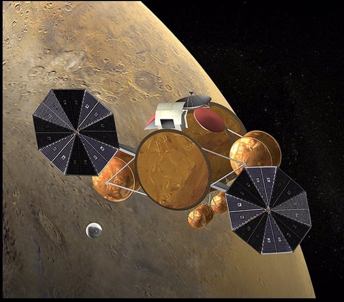 Representación nave para recoger muestras en Marte