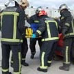 Rescate víctimas accidente