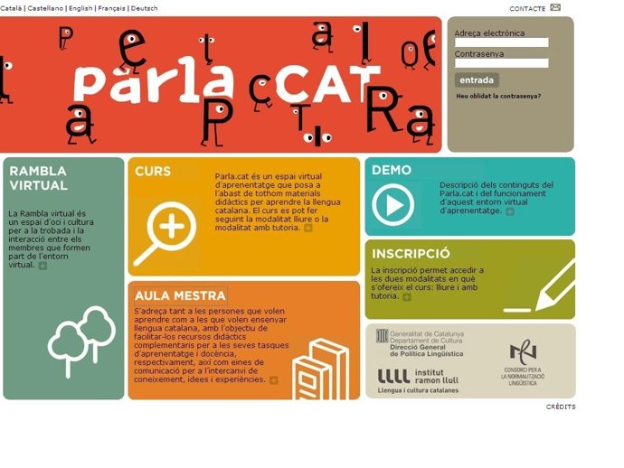 Captura de la web PARLA.CAT