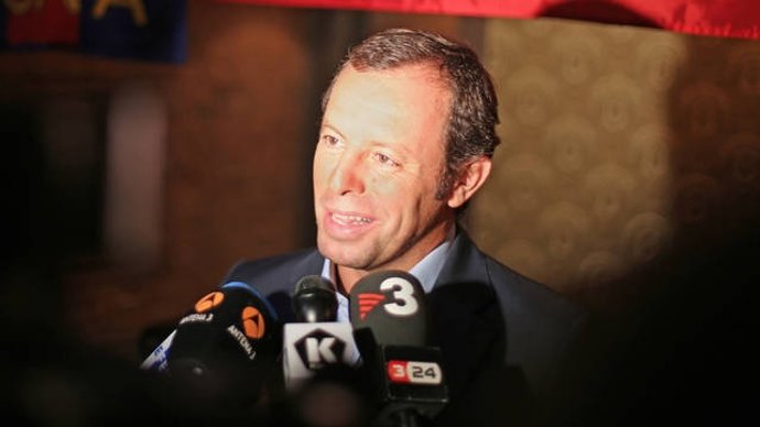 El Presidente Del FC Barcelona, Sandro Rosell, En Nueva York