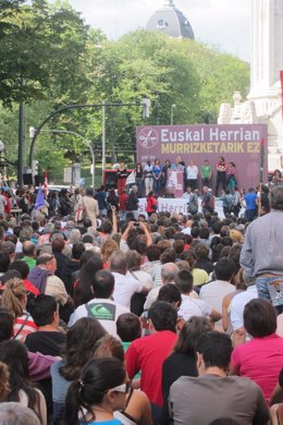 Manifestación en Bilbao, en la huelga general