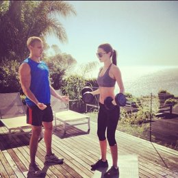 Miranda Kerr con su entrenador personal