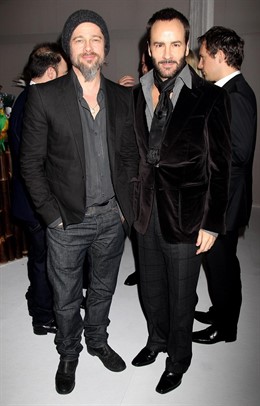 Posado de Brad Pitt y Tom Ford 
