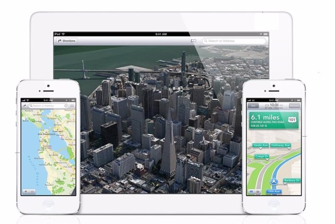 Aplicación Mapas iOS 6
