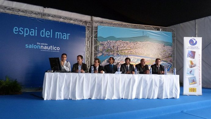 El Pte. De Estaciones Náuticas De Catalunya, Joan Barbera, En El Salón Náutico