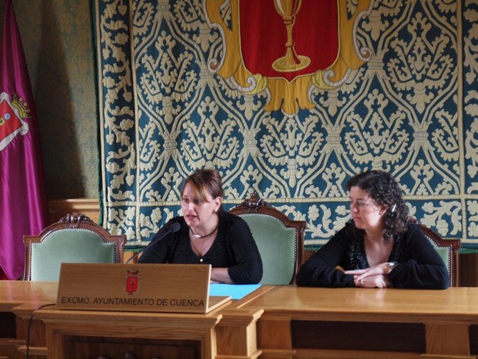 La edil en rueda de prensa