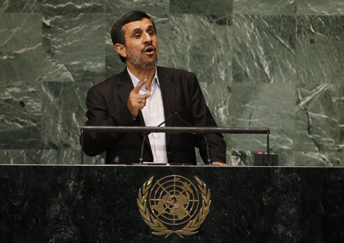 El presidente de Irán, Mahmud Ahmadineyad, en la ONU