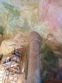 Restauración de las pinturas murales de La Pedrera