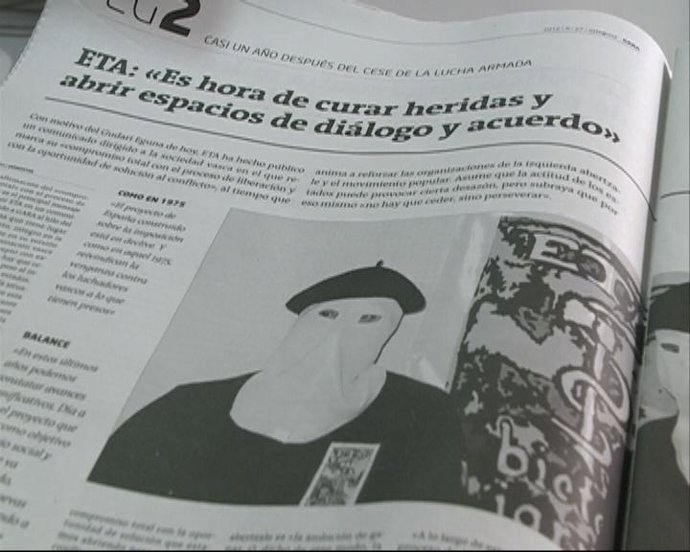 Imágenes Del Comunicado De ETA Que Refleja El Diario 'Gara'