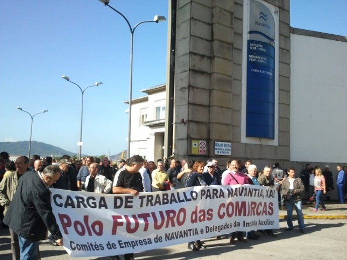 Protesta Navantia en Ferrol