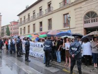 Trabajadores protestan ante el TSJA coincidiendo con la apertura del año judicial en Andalucía