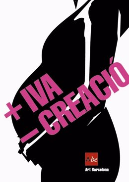 Cartel de protesta de las galerías de Barcelona contra el IVA