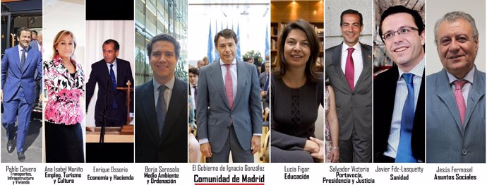 Composición definitiva del nuevo Gobierno de Madrid de Ignacio González