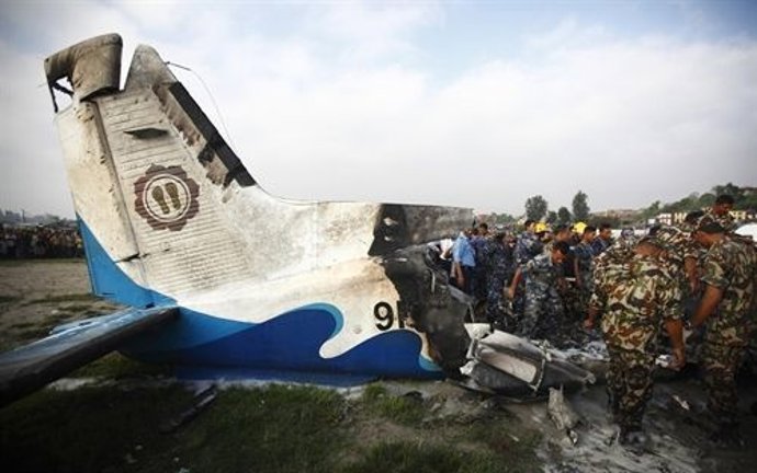 Avión Accidentado