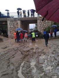 Una persona se encuentra desaparecida en Pizarra tras las fuertes lluvias