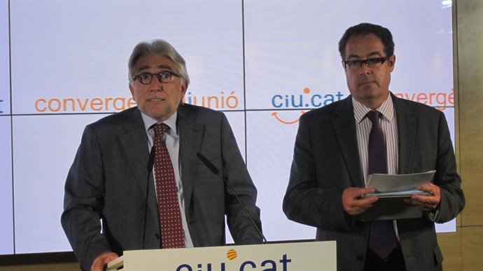 Josep Sánchez Llibre (UDC) y Pere Macias (CDC), CiU