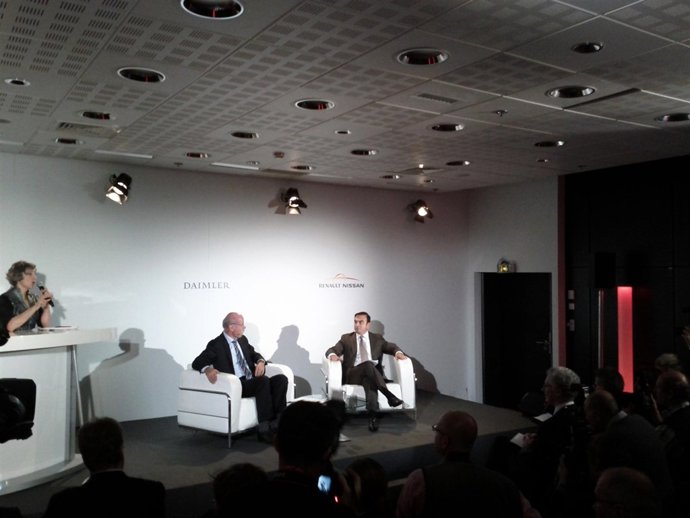 Dieter Zetsche y Carlos Ghosn