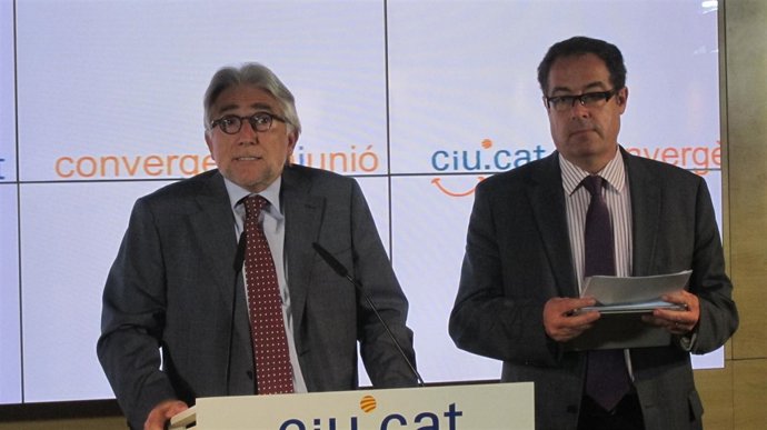 Josep Sánchez Llibre (UDC) y Pere Macias (CDC), CiU