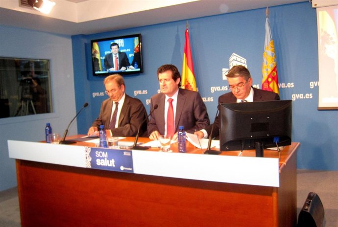 Rosado, Císcar Y Vela En Rueda De Prensa