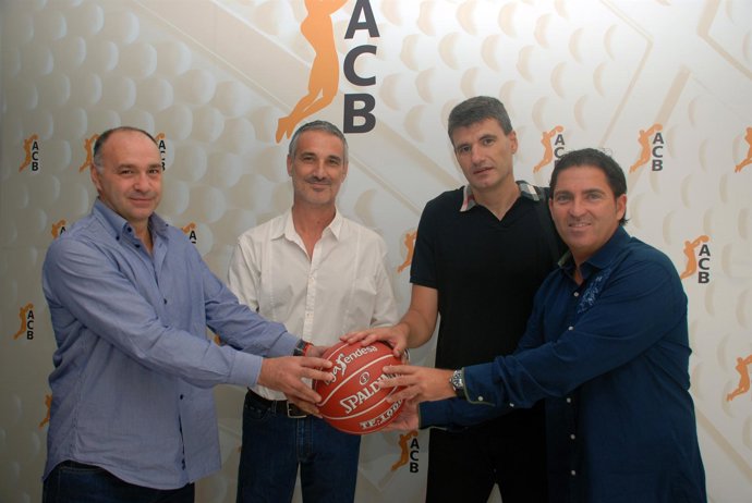 Laso, Abós, Perasovic y Xavi Pascual 