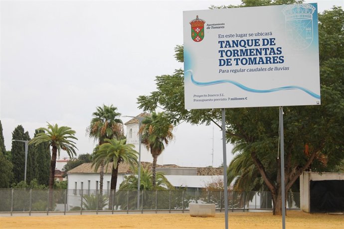 Espacio destinado al tanque de tormentas.