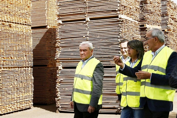 ROSA QUINTANA (CONSELLEIRA DE MEDIO RURAL) VISITA MADERAS COSTIÑA