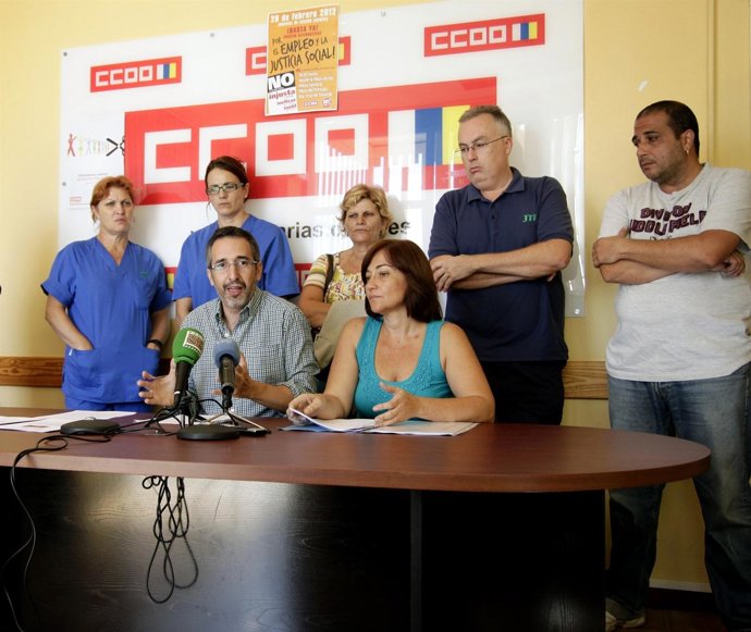 Solina, En Rueda De Prensa Junto A Compañeros De CCOO