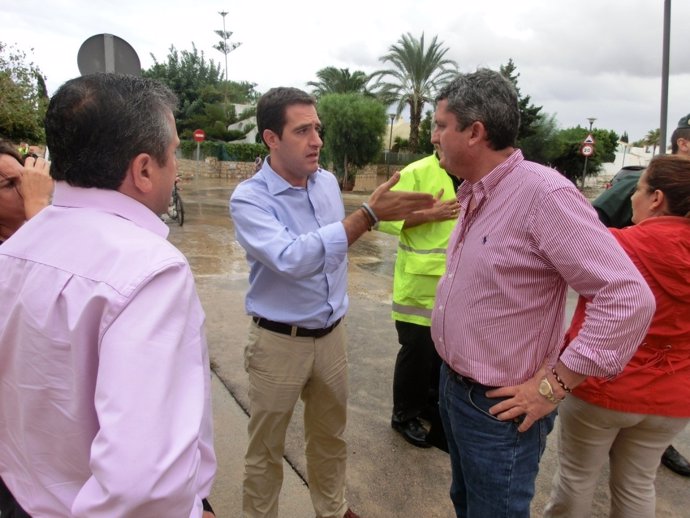 Visita a las inundaciones de Vera.