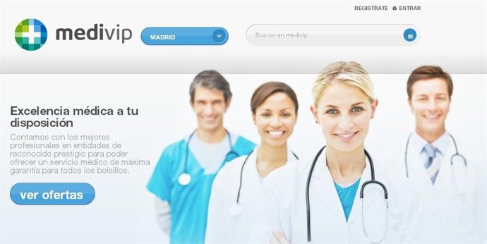 Página web Medivip 