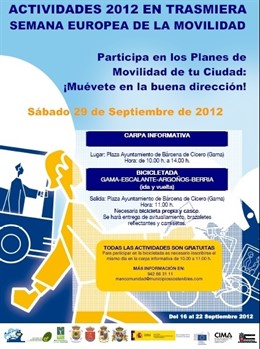 Cartel de las actividades