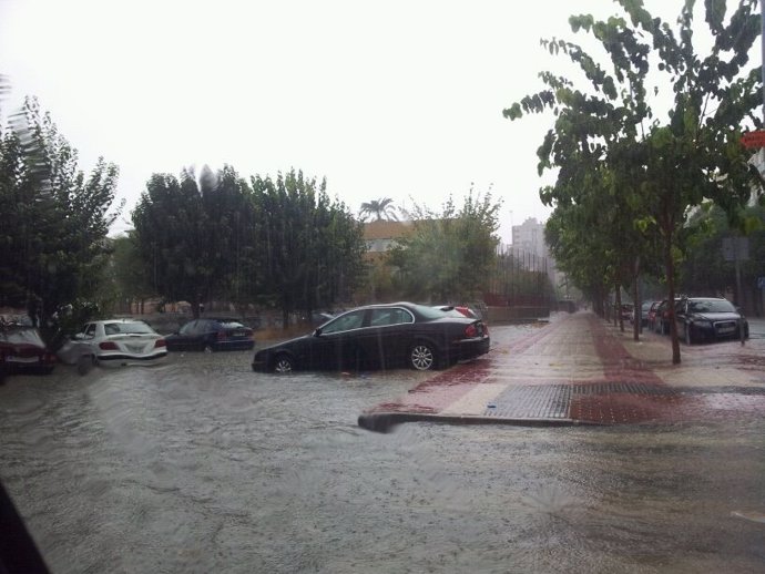 Inundaciones en Murcia capital