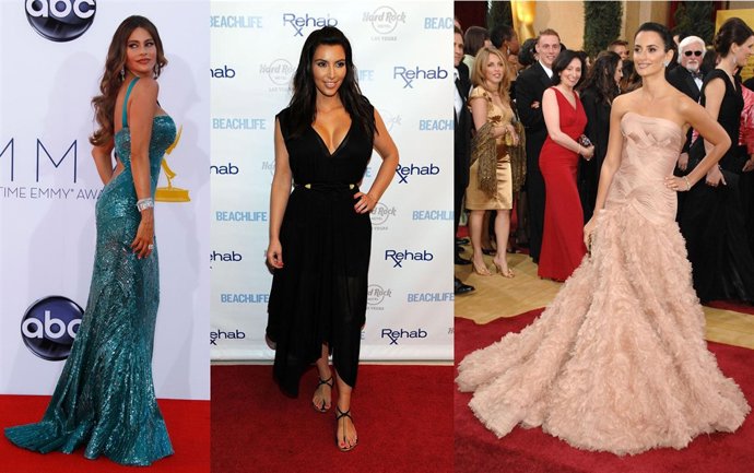 Montaje Sofia Vergara, Kim Kardashian y Penélope Cruz