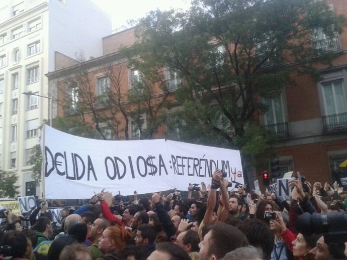 Una imagen de la concentración