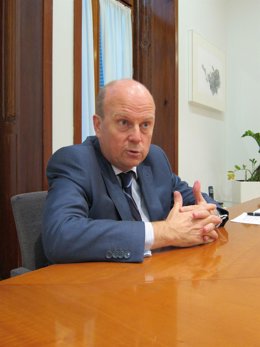 El Conseller Máximo Buch Durante La Entrevista Concedida A Europa Press.