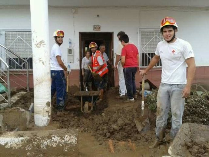 Voluntarios de Cruz Roja de Lorca