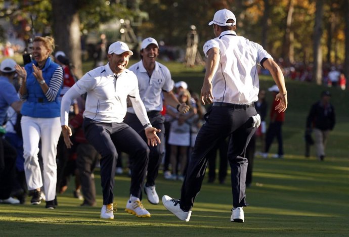 Sergio García y Martin Kaymer celebran el triunfo