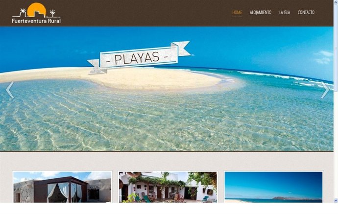 Página web turismo Fuerteventura