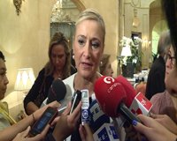 Cifuentes defiende la actuación de la Policía en las protestas porque debe "proteger" el Congreso