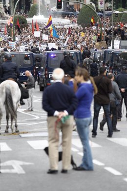 Manifestación 'Rodea al Congreso' el 25-S en Madrid