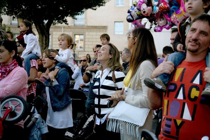 La alcaldesa Cuca Gamarra, en un acto de San Mateo