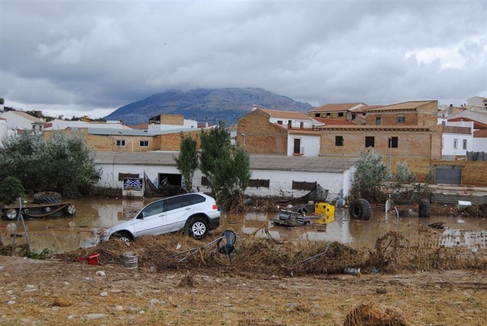 Lluvias en Málaga. Consecuencias