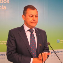 El Secretario General Del PP-A, José Luis Sanz, Hoy En Rueda De Prensa