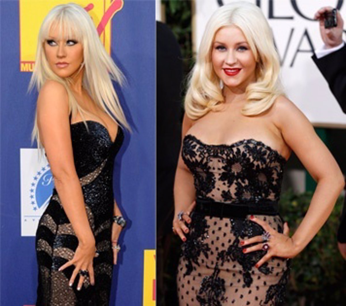 Christina Aguilera, el antes y el después de su cuerpo
