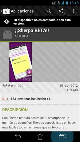 Sherpa para Android